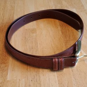 Haberdashery New England genuine lizard belt 36"